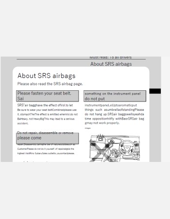subaru stella 2011 owners manual in english